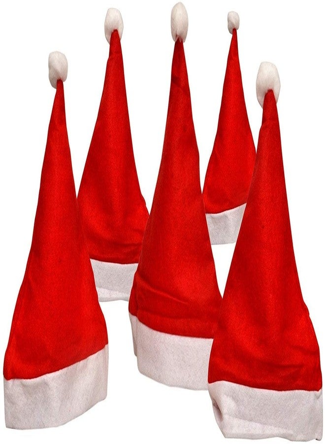 SAMARIYA Santa Christmas Cap for Kids and Adults, Free Size, Christmas Cap Men and Women Christmas Party Celebration Pack of 11 - Image 2